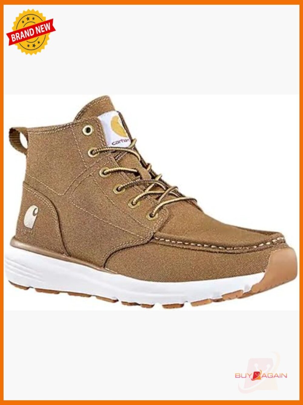 Canvas Lace-Up Chukka Boot with Slip-Resistant Sole & Arch Support